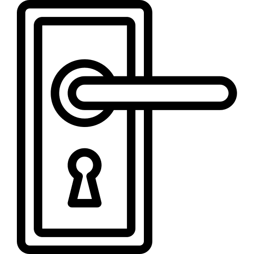 Doorknob holidays travel hotel icon