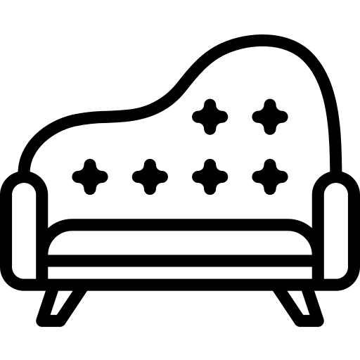 Sofa couch vintage relax icon