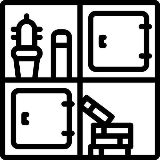 Bookshelf library bookshelf education icon