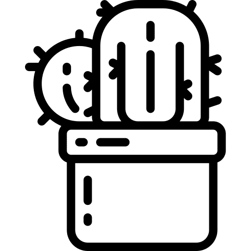 Cactus plant nature botanical icon