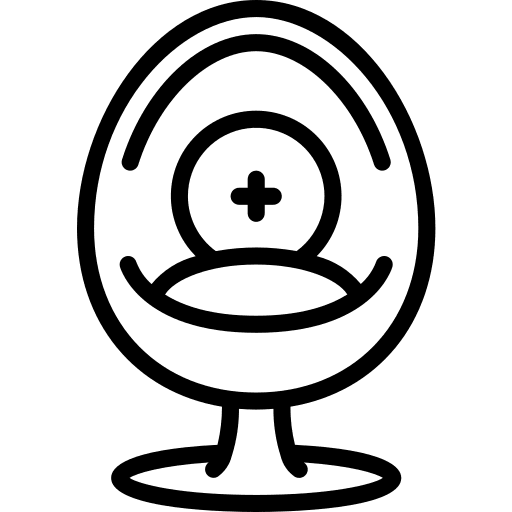 Chair seat desk chair furniture and household icon