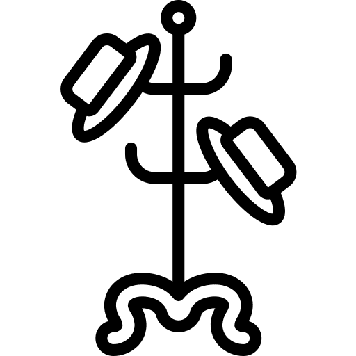 Coat rack fashion coat stand hang icon