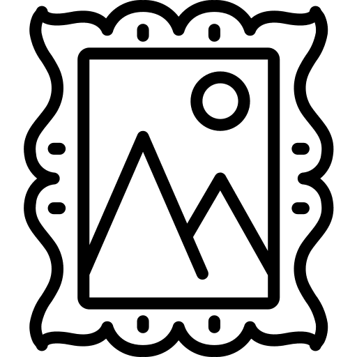 Frame image hanging painting icon