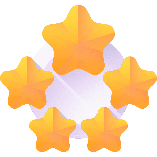 Good rating 5 stars entertainment stars icon