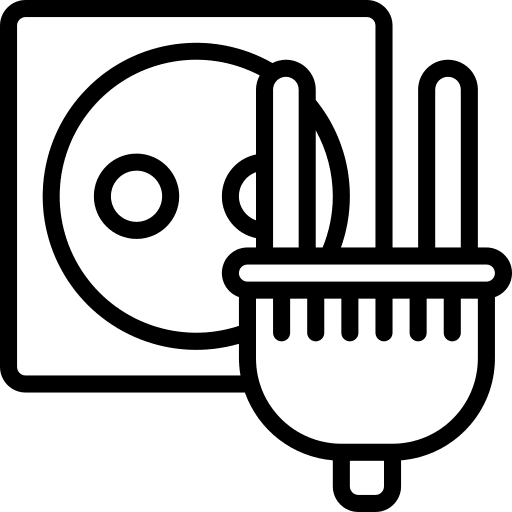 Socket technology plug electronics icon