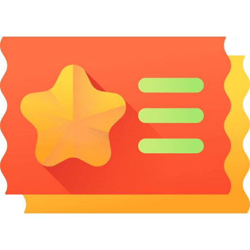 Ticket show pass travel icon Ticket show pass travel icon