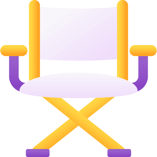 Directors chair furniture and household director actor icon Directors chair furniture and household director actor icon