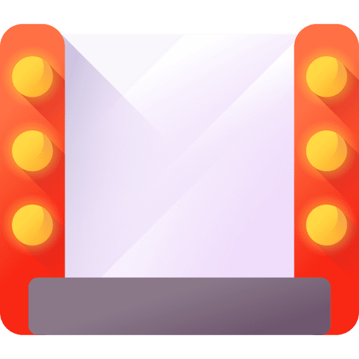 Makup mirror furniture and household light light bulb icon Makup mirror furniture and household light light bulb icon