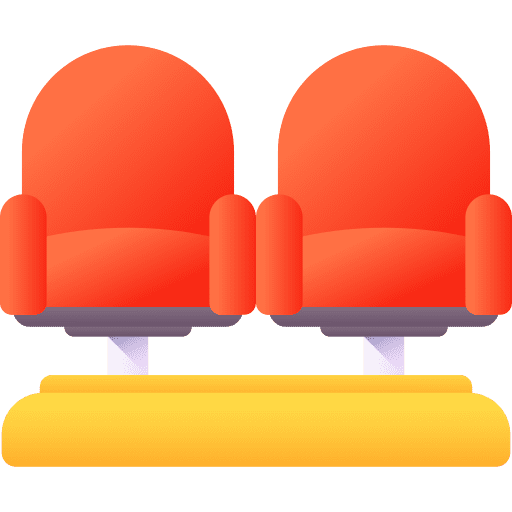Seat seating cinema entertainment icon Seat seating cinema entertainment icon