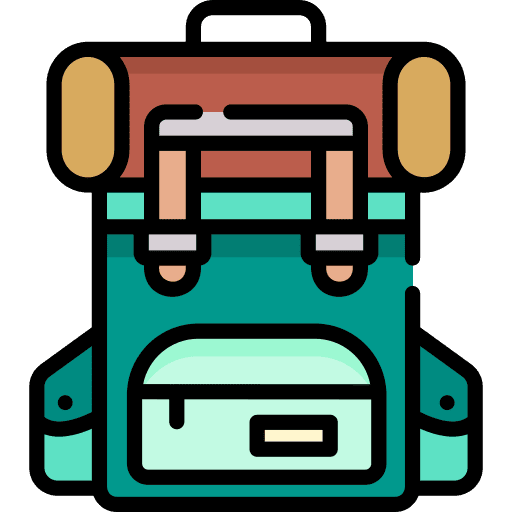 Backpack luggage bags backpack icon