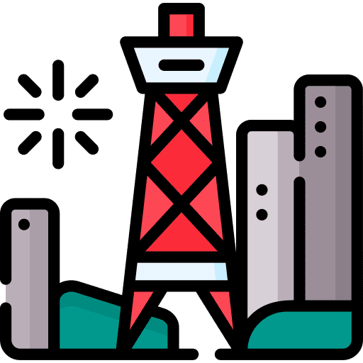 Tokyo tower landmark tokyo tower town icon