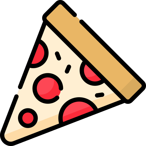 Pizza slice fast food food cheese icon Pizza slice fast food food cheese icon