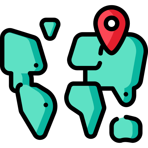 World maps and location world travel icon World maps and location world travel icon