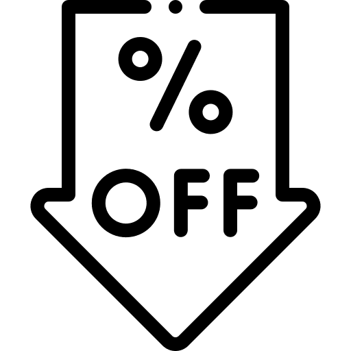 Discount off percentage discount icon