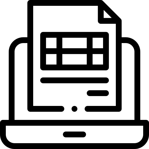 Invoice computer payment accounting software icon