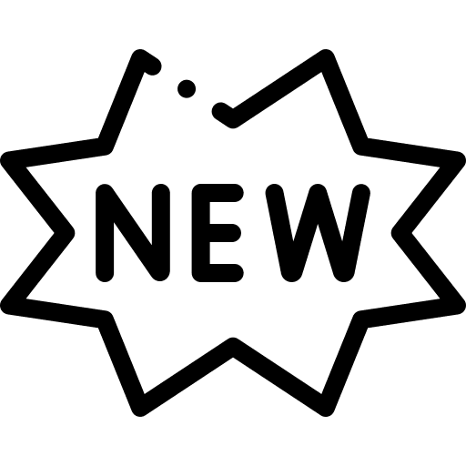 New product new product commerce and shopping sticker icon