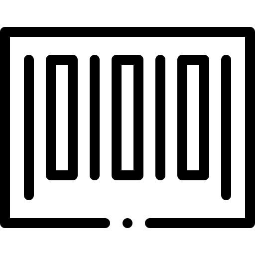 Barcode scanner serial barcode icon