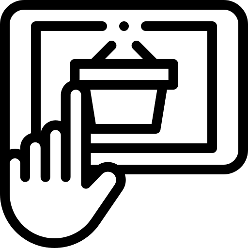 E-commerce e-commerce shopping basket online shopping icon