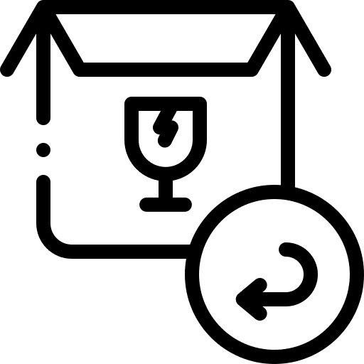 Exchange cardboard shipping and delivery exchange icon