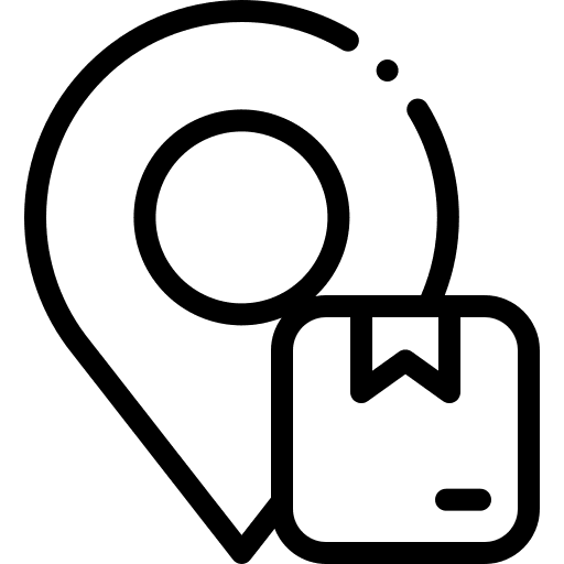 Placeholder location pointer track shipping and delivery icon