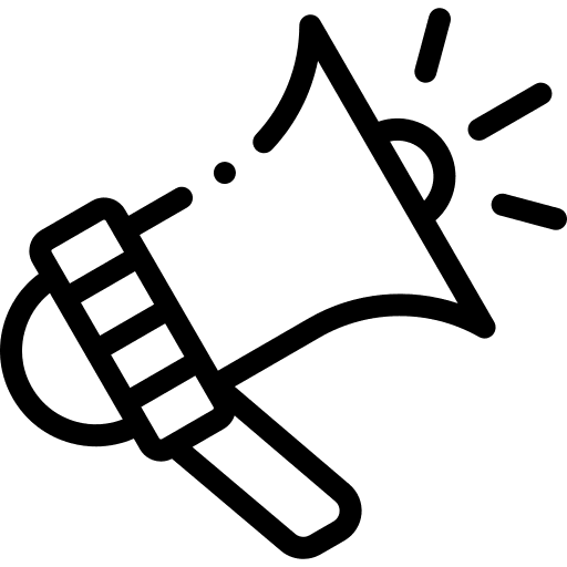 Promotion megaphone loudspeaker announcement icon