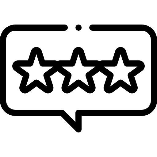 Rating satisfy client testimonial icon