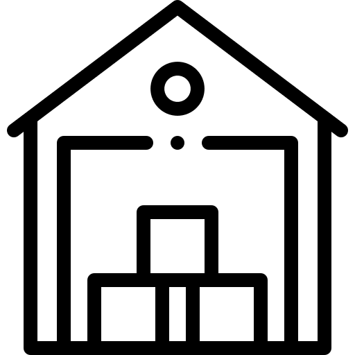 Warehouse garage warehouse bulk icon