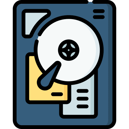 Harddisk computer server storage icon