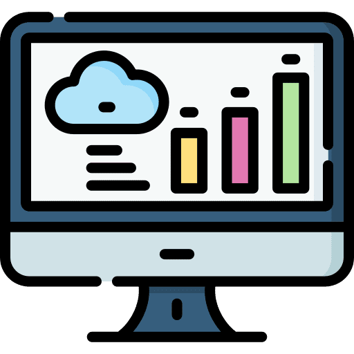Statistics graph stats web icon