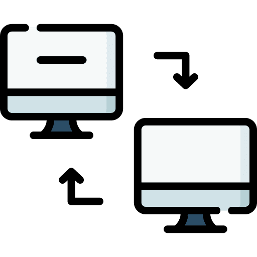 Data transfer web seo and web internet icon Data transfer web seo and web internet icon