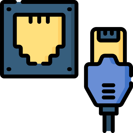 Ethernet electronics network connection icon Ethernet electronics network connection icon