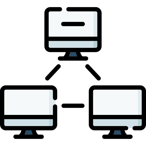 Network connection web computing icon Network connection web computing icon