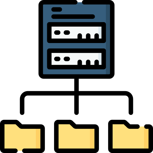 Server cloud storage data storage server icon