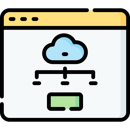 Browser online internet cloud icon Browser online internet cloud icon