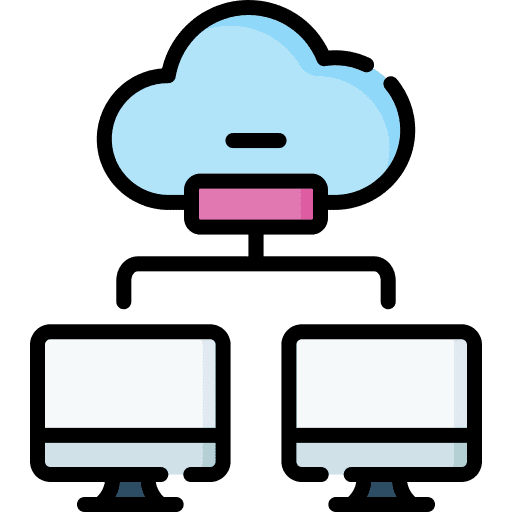 Cloud computing network connection internet icon Cloud computing network connection internet icon