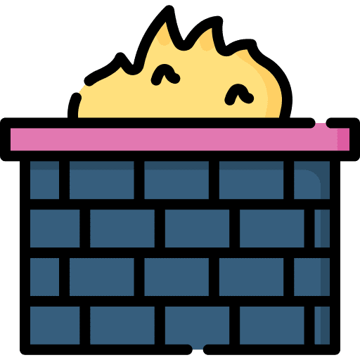 Firewall security information data icon Firewall security information data icon