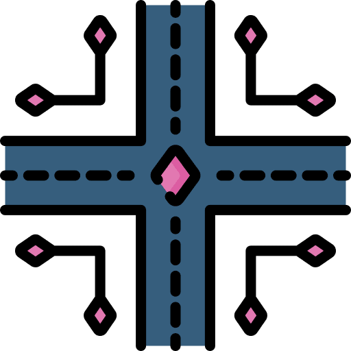 Rooting technology computing direction icon Rooting technology computing direction icon