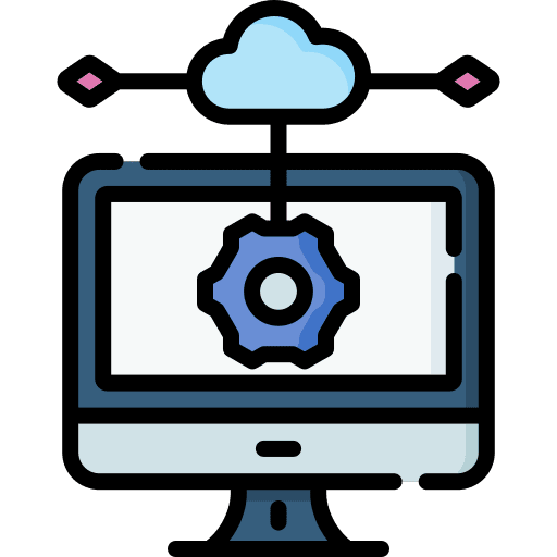 Settings seo and web management networking icon Settings seo and web management networking icon