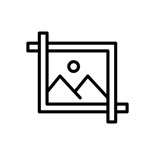 Crop crop image picture icon