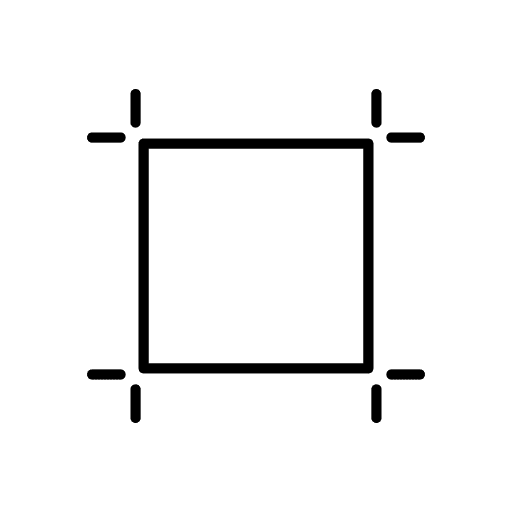Square layout box edit tool graphic icon