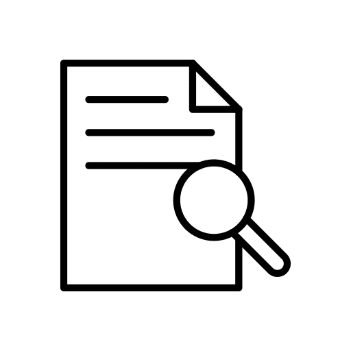 Page interface magnifier traceability icon Page interface magnifier traceability icon