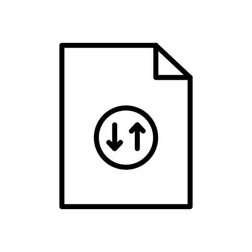 Page transfer arrows files and folders icon Page transfer arrows files and folders icon