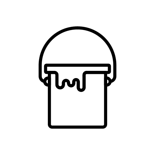 Paint bucket graphic design art and design edit tools icon Paint bucket graphic design art and design edit tools icon