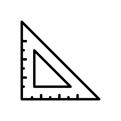 Set square drawing geometry set square icon Set square drawing geometry set square icon