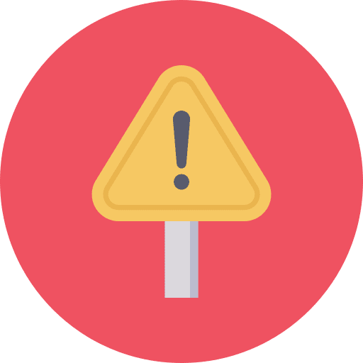 Alert exclamation danger alert icon