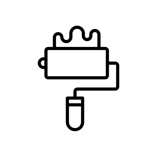 Paint roller repair paint roller art and design icon Paint roller repair paint roller art and design icon