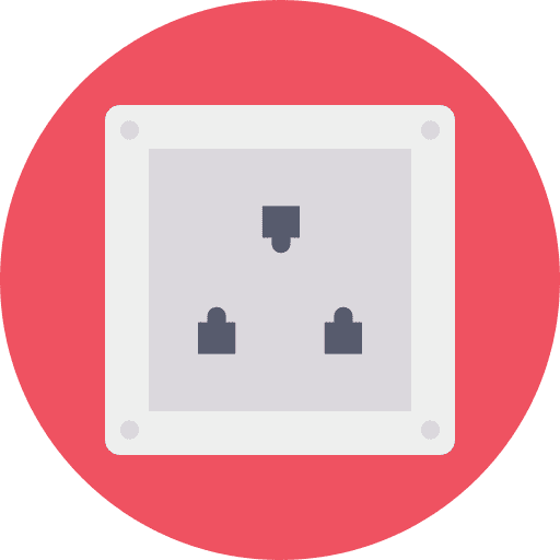 Port connection network port icon