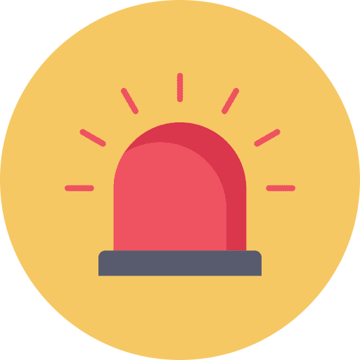 Siren alarm emergency alert icon