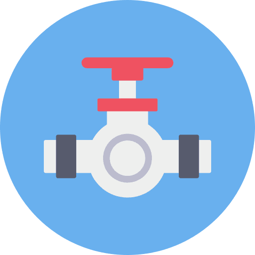 Valve construction and tools industry control icon