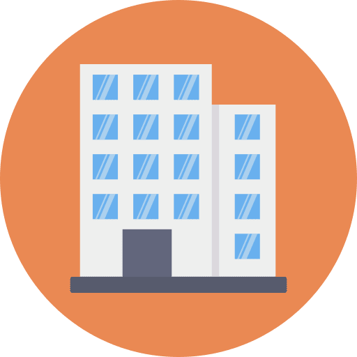 Building factory architecture and city condo icon